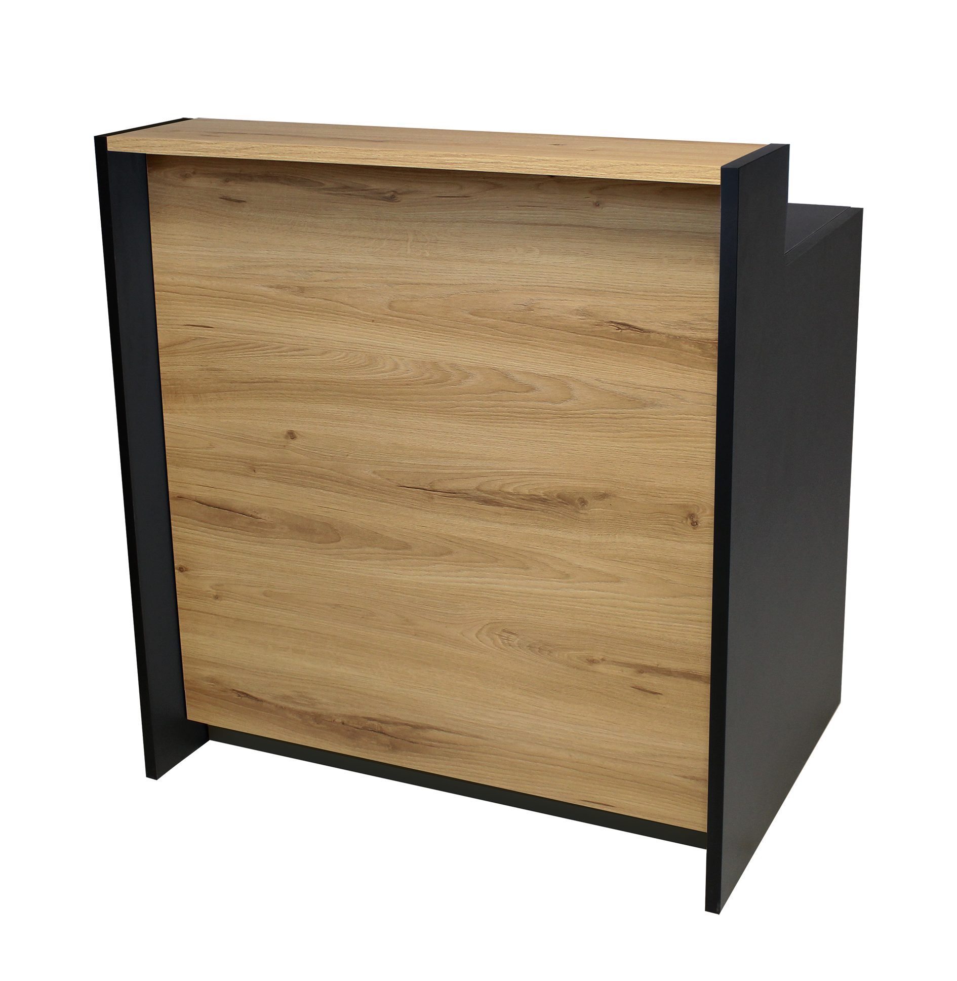 Avero Bartheke schwarz Eiche