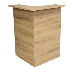 Avero Eckelement weiß Eiche