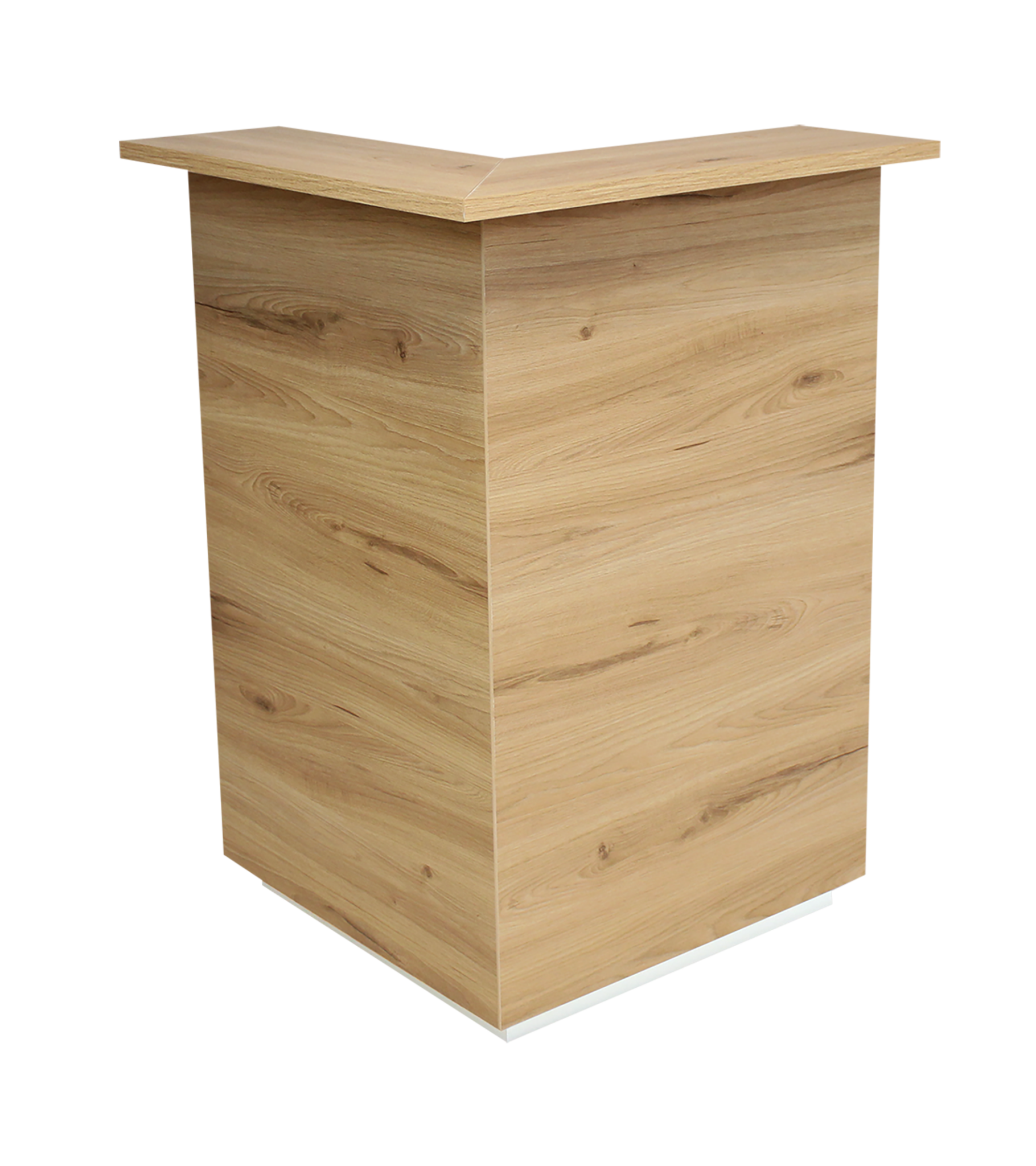 Avero Eckelement weiß Eiche