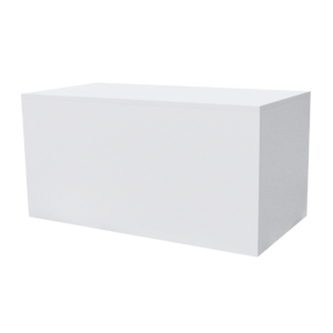 Podest liegend - weiß