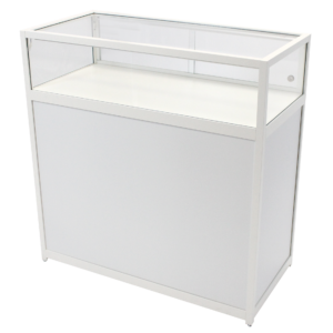 White Tischvitrine
